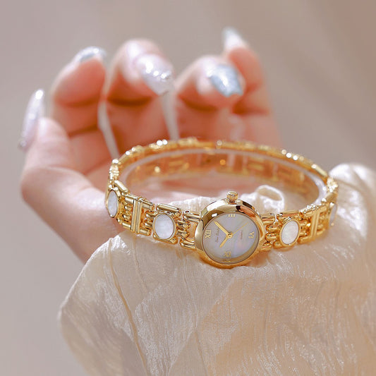 Aurora Natural Black Gold Abalone Color Shell High Class Elegant Watch