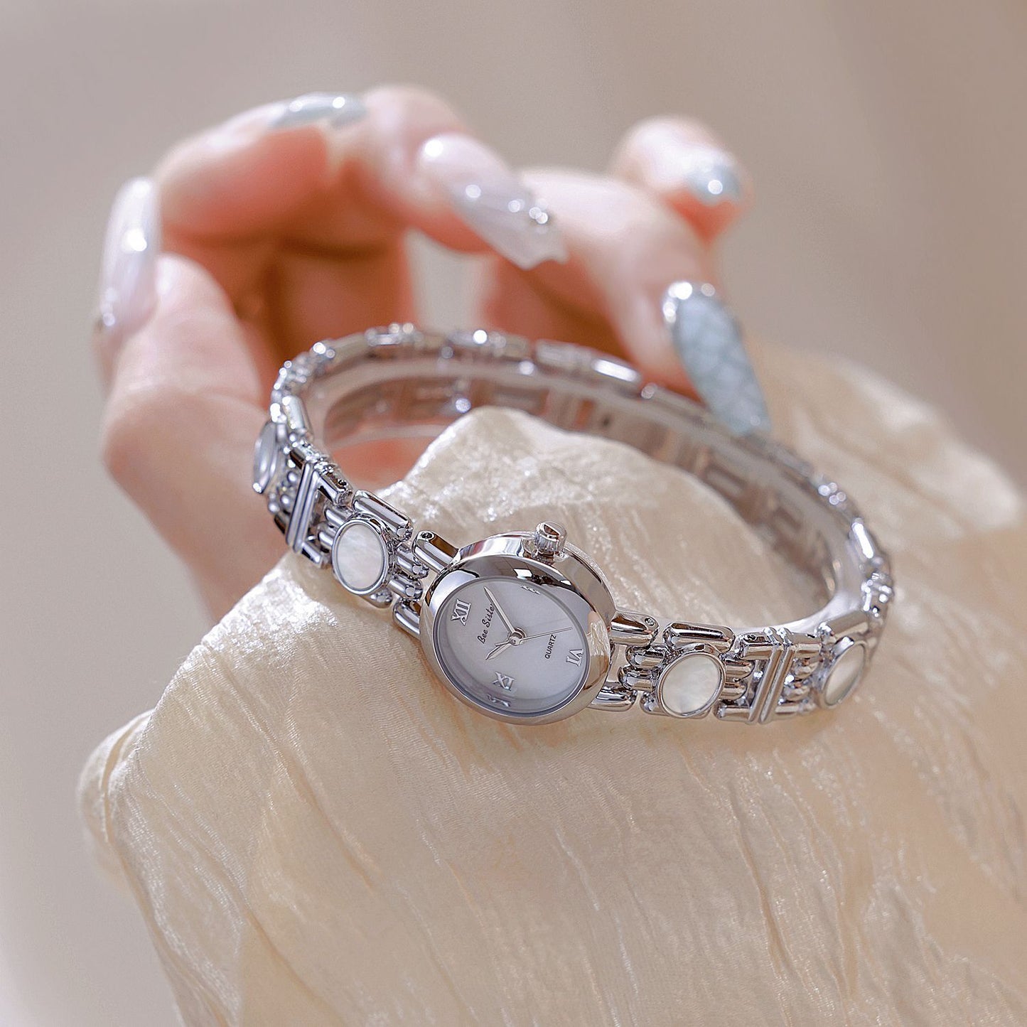 Aurora Natural Black Gold Abalone Color Shell High Class Elegant Watch